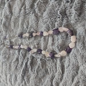 Amethyst and Rose Quartz Necklace